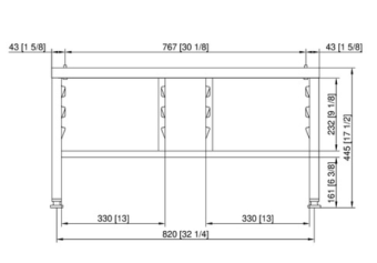 Подставка UG II Combi-Duo стандарт 6-1-1 на 6-1-1 RATIONAL 60.31.206